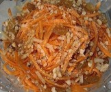 Морковь с медом и орехами